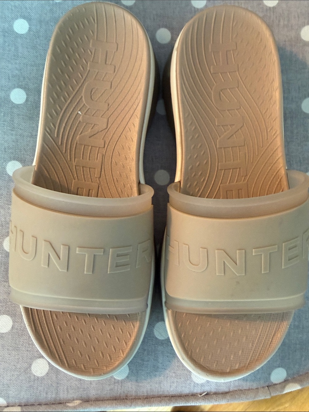 Hunter Women's Slide Sandals in Taupe